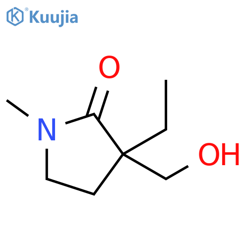 2-Pyrrolidinone, 3-ethyl-3-(hydroxymethyl)-1-methyl- structure