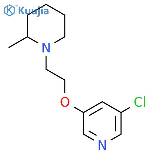 3-Chloro-5-[2-(2-methylpiperidin-1-yl)ethoxy]pyridine structure