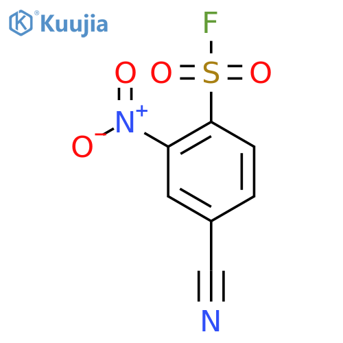 4-Cyano-2-nitrobenzene-1-sulfonyl fluoride structure