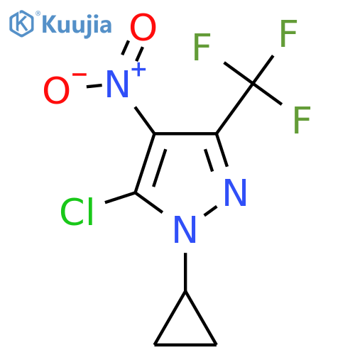5-Chloro-1-cyclopropyl-4-nitro-3-(trifluoromethyl)pyrazole structure