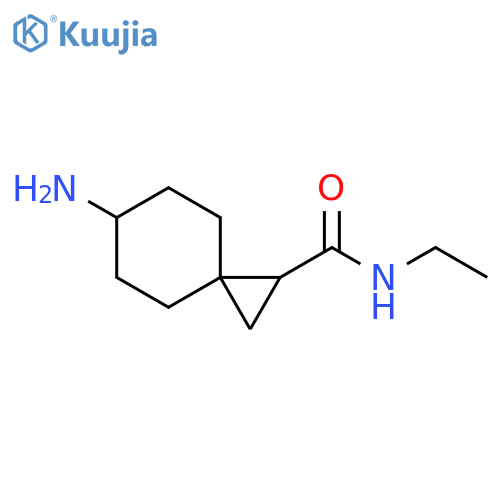 Spiro[2.5]octane-1-carboxamide, 6-amino-N-ethyl- structure