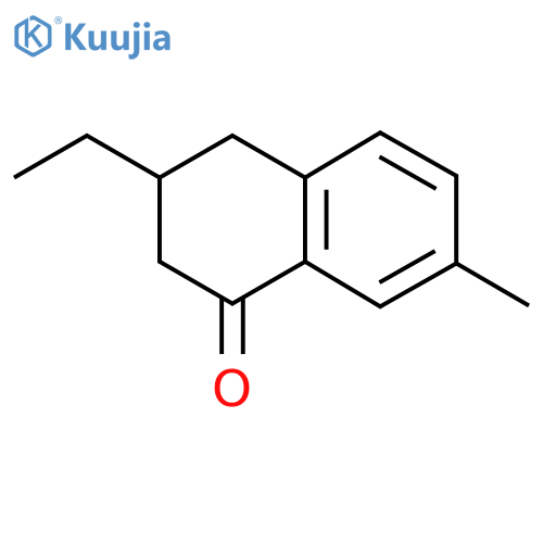 3-Ethyl-7-methyl-1,2,3,4-tetrahydronaphthalen-1-one structure