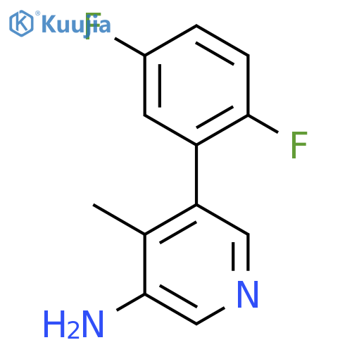 5-(2,5-Difluorophenyl)-4-methylpyridin-3-amine structure