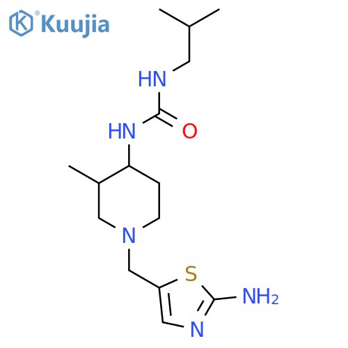 1-{1-[(2-Amino-1,3-thiazol-5-yl)methyl]-3-methylpiperidin-4-yl}-3-(2-methylpropyl)urea structure