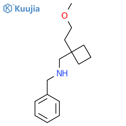 Benzyl({[1-(2-methoxyethyl)cyclobutyl]methyl})amine structure
