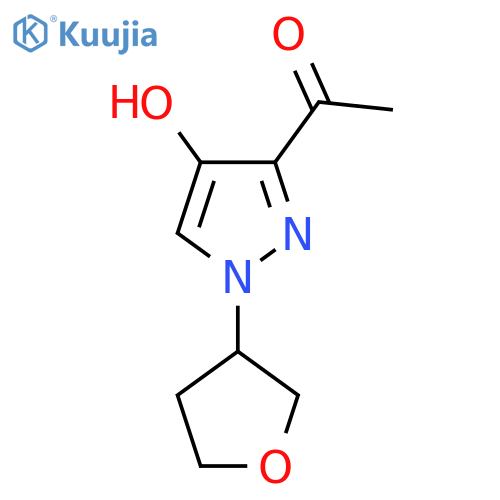 1-[4-hydroxy-1-(oxolan-3-yl)-1H-pyrazol-3-yl]ethan-1-one structure