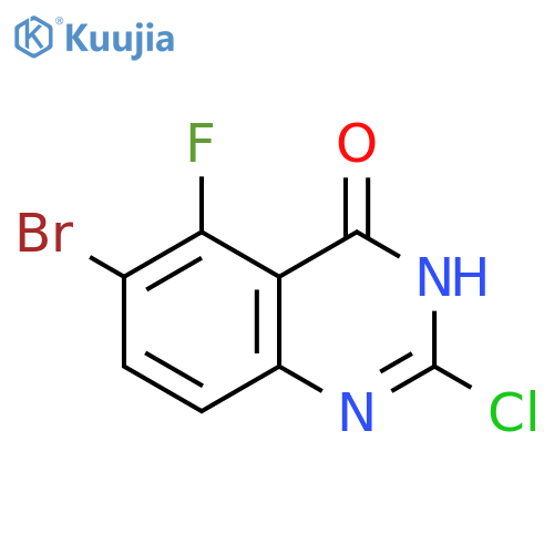 4(3H)-Quinazolinone, 6-bromo-2-chloro-5-fluoro- structure