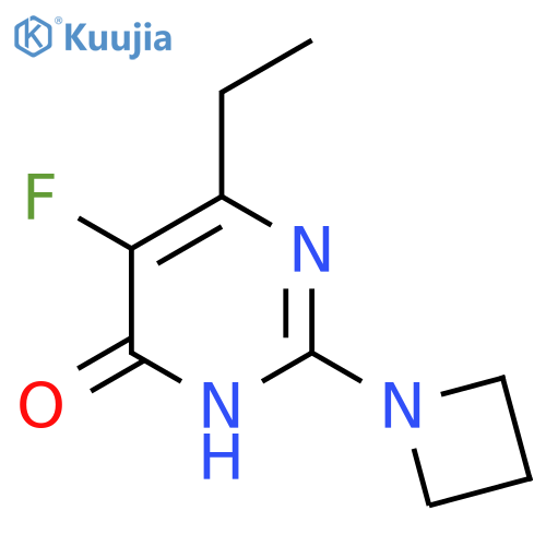 2-(Azetidin-1-yl)-6-ethyl-5-fluoro-3,4-dihydropyrimidin-4-one structure