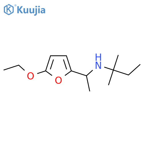 [1-(5-Ethoxyfuran-2-yl)ethyl](2-methylbutan-2-yl)amine structure