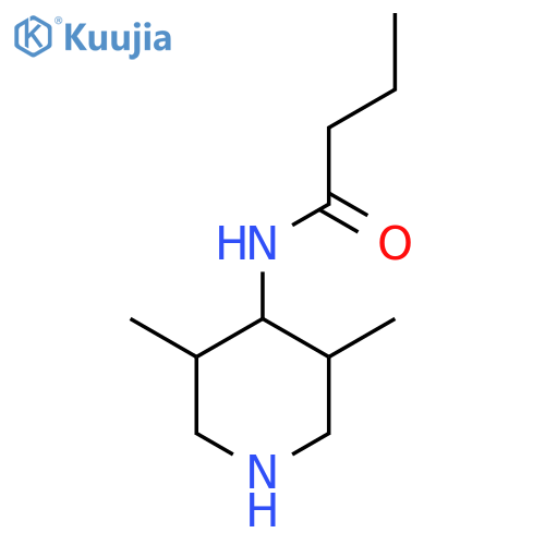N-(3,5-dimethylpiperidin-4-yl)butanamide structure