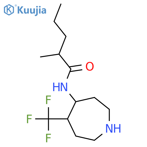 2-methyl-N-[5-(trifluoromethyl)azepan-4-yl]pentanamide structure