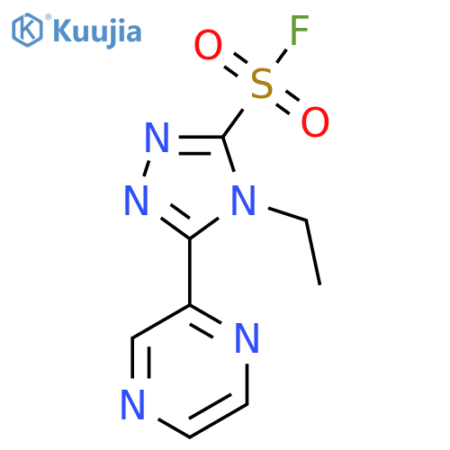 4-ethyl-5-(pyrazin-2-yl)-4H-1,2,4-triazole-3-sulfonyl fluoride structure