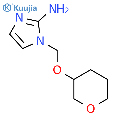 1-(oxan-3-yloxy)methyl-1H-imidazol-2-amine structure