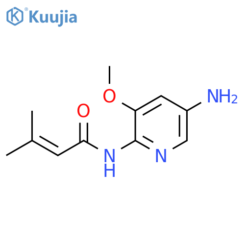 2-Butenamide, N-(5-amino-3-methoxy-2-pyridinyl)-3-methyl- structure