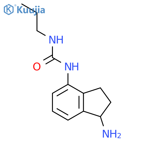 1-(1-amino-2,3-dihydro-1H-inden-4-yl)-3-propylurea structure