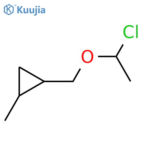 1-(1-chloroethoxy)methyl-2-methylcyclopropane structure