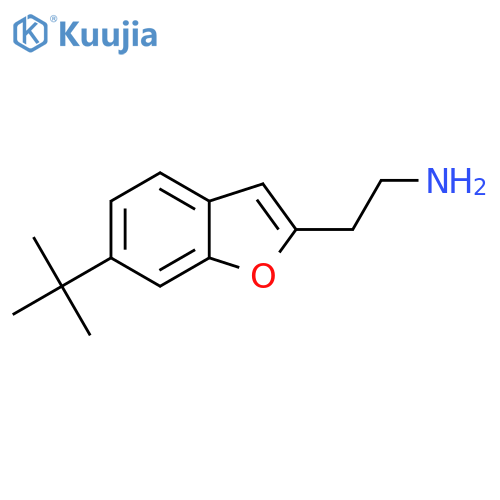 2-(6-Tert-butyl-1-benzofuran-2-yl)ethan-1-amine structure
