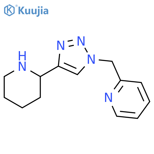 Pyridine, 2-[[4-(2-piperidinyl)-1H-1,2,3-triazol-1-yl]methyl]- structure