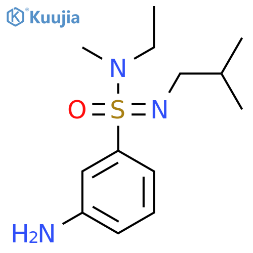 3-[S-[ethyl(methyl)amino]-N-(2-methylpropyl)sulfonimidoyl]aniline structure