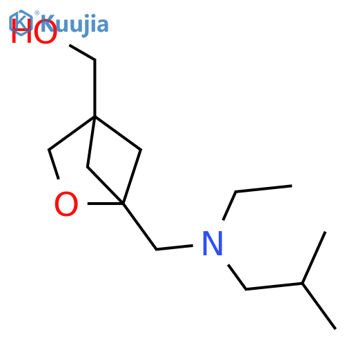 2-Oxabicyclo[2.1.1]hexane-4-methanol, 1-[[ethyl(2-methylpropyl)amino]methyl]- structure