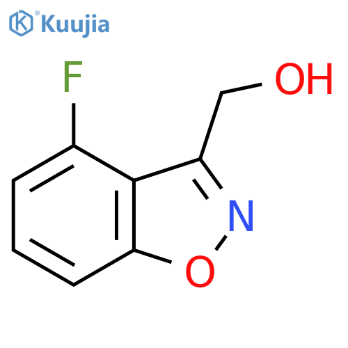 1,2-Benzisoxazole-3-methanol, 4-fluoro- structure