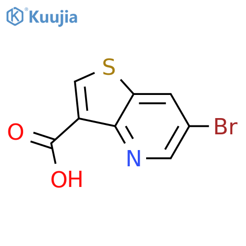 6-bromothieno[3,2-b]pyridine-3-carboxylic acid structure
