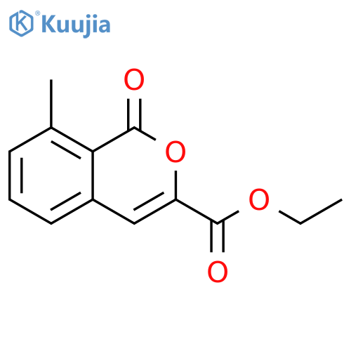 1H-2-Benzopyran-3-carboxylic acid, 8-methyl-1-oxo-, ethyl ester structure