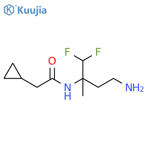 Cyclopropaneacetamide, N-[3-amino-1-(difluoromethyl)-1-methylpropyl]- structure