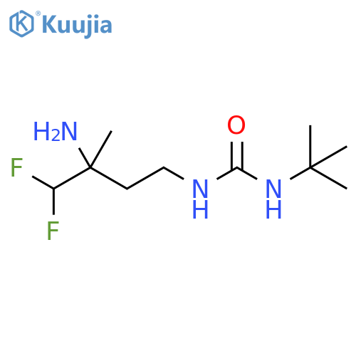 Urea, N-(3-amino-4,4-difluoro-3-methylbutyl)-N'-(1,1-dimethylethyl)- structure