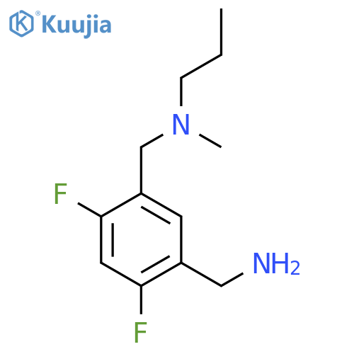 1,3-Benzenedimethanamine, 4,6-difluoro-N1-methyl-N1-propyl- structure
