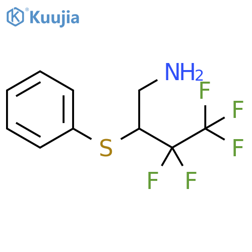1-Butanamine, 3,3,4,4,4-pentafluoro-2-(phenylthio)- structure