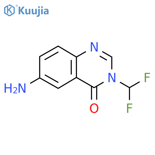 6-Amino-3-(difluoromethyl)-3,4-dihydroquinazolin-4-one structure
