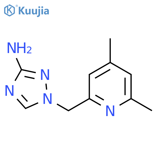 1-(4,6-dimethylpyridin-2-yl)methyl-1H-1,2,4-triazol-3-amine structure