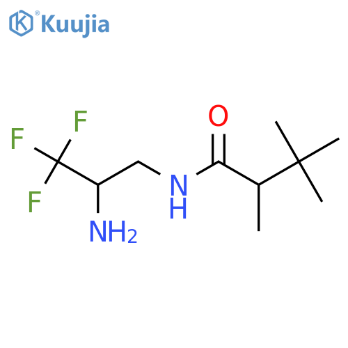 N-(2-amino-3,3,3-trifluoropropyl)-2,3,3-trimethylbutanamide structure