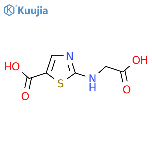 2-(carboxymethyl)amino-1,3-thiazole-5-carboxylic acid structure