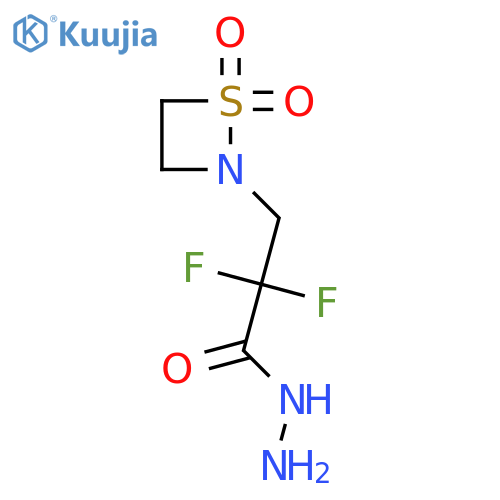 3-(1,1-Dioxothiazetidin-2-yl)-2,2-difluoropropanehydrazide structure