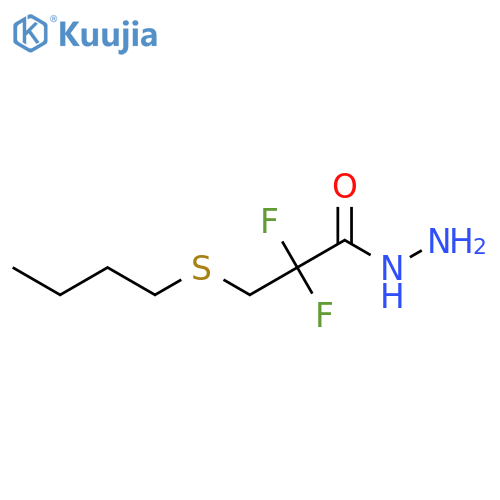 3-(Butylsulfanyl)-2,2-difluoropropanehydrazide structure