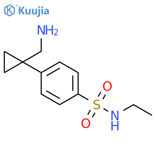 Benzenesulfonamide, 4-[1-(aminomethyl)cyclopropyl]-N-ethyl- structure