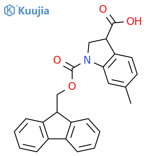 1H-Indole-1,3-dicarboxylic acid, 2,3-dihydro-6-methyl-, 1-(9H-fluoren-9-ylmethyl) ester structure