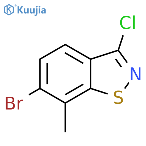6-bromo-3-chloro-7-methyl-1,2-benzothiazole structure