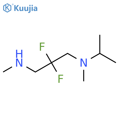 {2,2-Difluoro-3-[methyl(propan-2-yl)amino]propyl}(methyl)amine structure