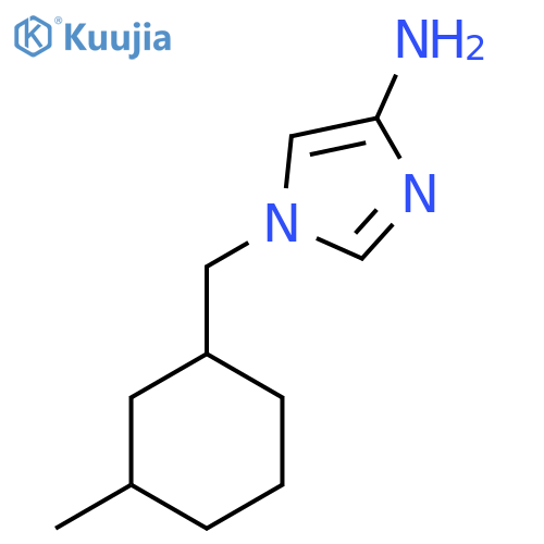 1-(3-methylcyclohexyl)methyl-1H-imidazol-4-amine structure