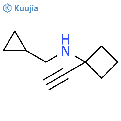 Cyclobutanamine, N-(cyclopropylmethyl)-1-ethynyl- structure
