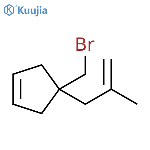 Cyclopentene, 4-(bromomethyl)-4-(2-methyl-2-propen-1-yl)- structure