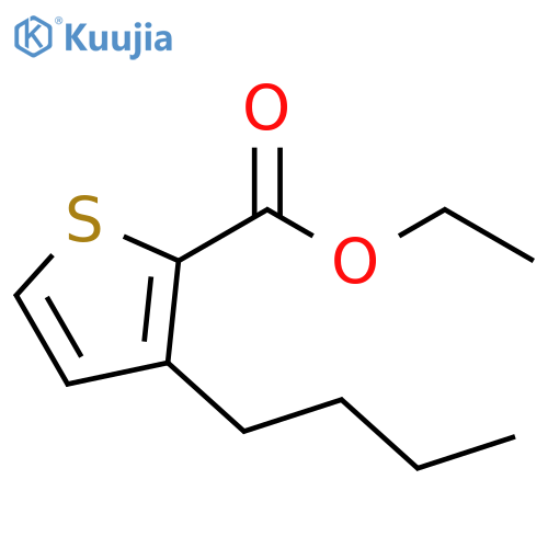 Ethyl 3-butyl-2-thiophenecarboxylate structure