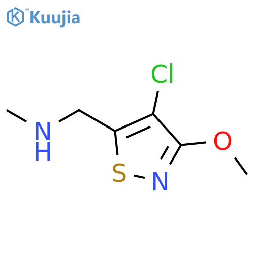 5-Isothiazolemethanamine, 4-chloro-3-methoxy-N-methyl- structure