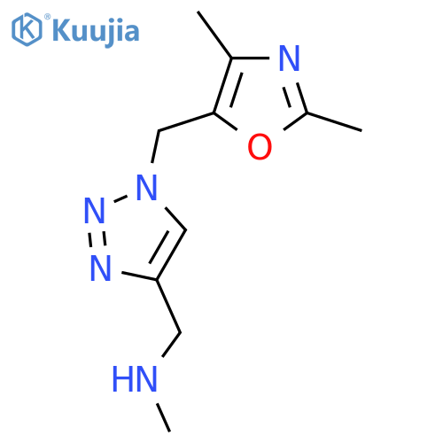 1H-1,2,3-Triazole-4-methanamine, 1-[(2,4-dimethyl-5-oxazolyl)methyl]-N-methyl- structure