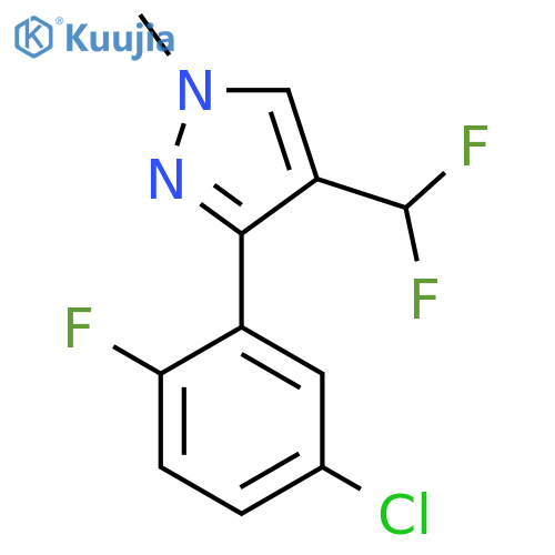 3-(5-chloro-2-fluorophenyl)-4-(difluoromethyl)-1-methyl-1H-pyrazole structure
