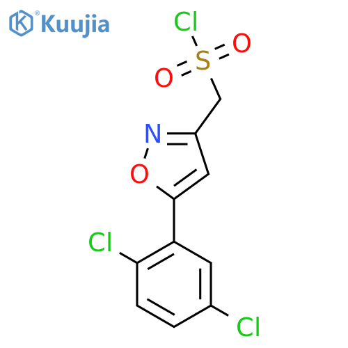 5-(2,5-dichlorophenyl)-1,2-oxazol-3-ylmethanesulfonyl chloride structure