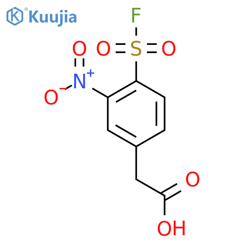 2-[4-(Fluorosulfonyl)-3-nitrophenyl]acetic acid structure